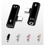 2 In 1 Type C To 3.5mm Jack Earphone Charging Converter USB Type-C Audio Adapter for Xiaomi 6 Huawei P10 Mate 20 Type C Phones