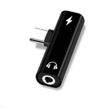 2 In 1 Type C To 3.5mm Jack Earphone Charging Converter USB Type-C Audio Adapter for Xiaomi 6 Huawei P10 Mate 20 Type C Phones