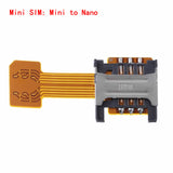 Hybrid Double Dual SIM Card Micro SD Adapter for Android Phone Extender Nano Mic