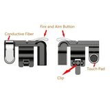 Mobile phone Game Fire Button Controller and joystick Survival Game grip R1L1 Triggers for Knives Out/PUBG/Rules