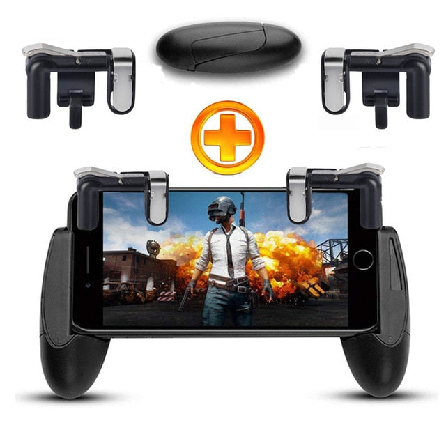 Mobile phone Game Fire Button Controller and joystick Survival Game grip R1L1 Triggers for Knives Out/PUBG/Rules