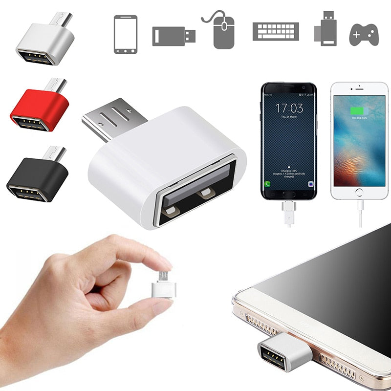 Data Portable OTG Converter Micro USB Male To USB 2.0 Female Adapter for Android Phone Tablets GPS PDAs OTG Devices Cameras