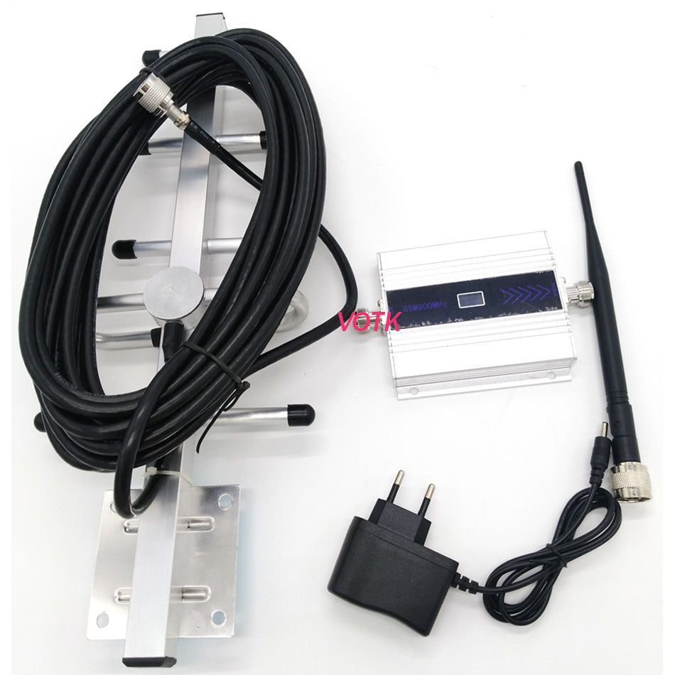 mobile phone GSM signal booster GSM signal repeater cell phone GSM 900MHZ signal amplifier with LCD display yagi full set