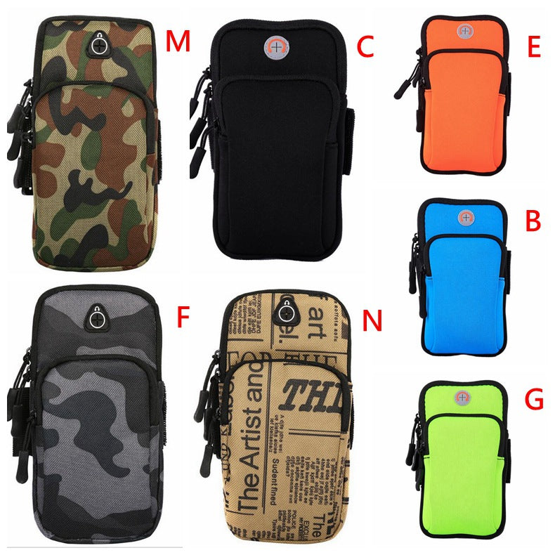 Armband Phone Holder with Earbud Holder Sweatproof Arm Bag for 4 to 6 Inch Smartphone for iphone 6 7 8