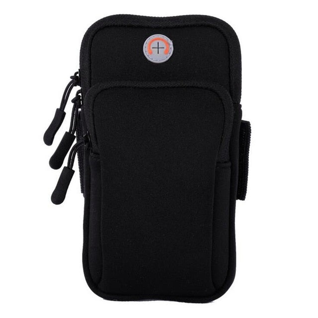 Armband Phone Holder with Earbud Holder Sweatproof Arm Bag for 4 to 6 Inch Smartphone for iphone 6 7 8
