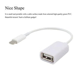 Mobile Phone OTG Adapter Cable for iPhone IOS 10.3 USB OTG